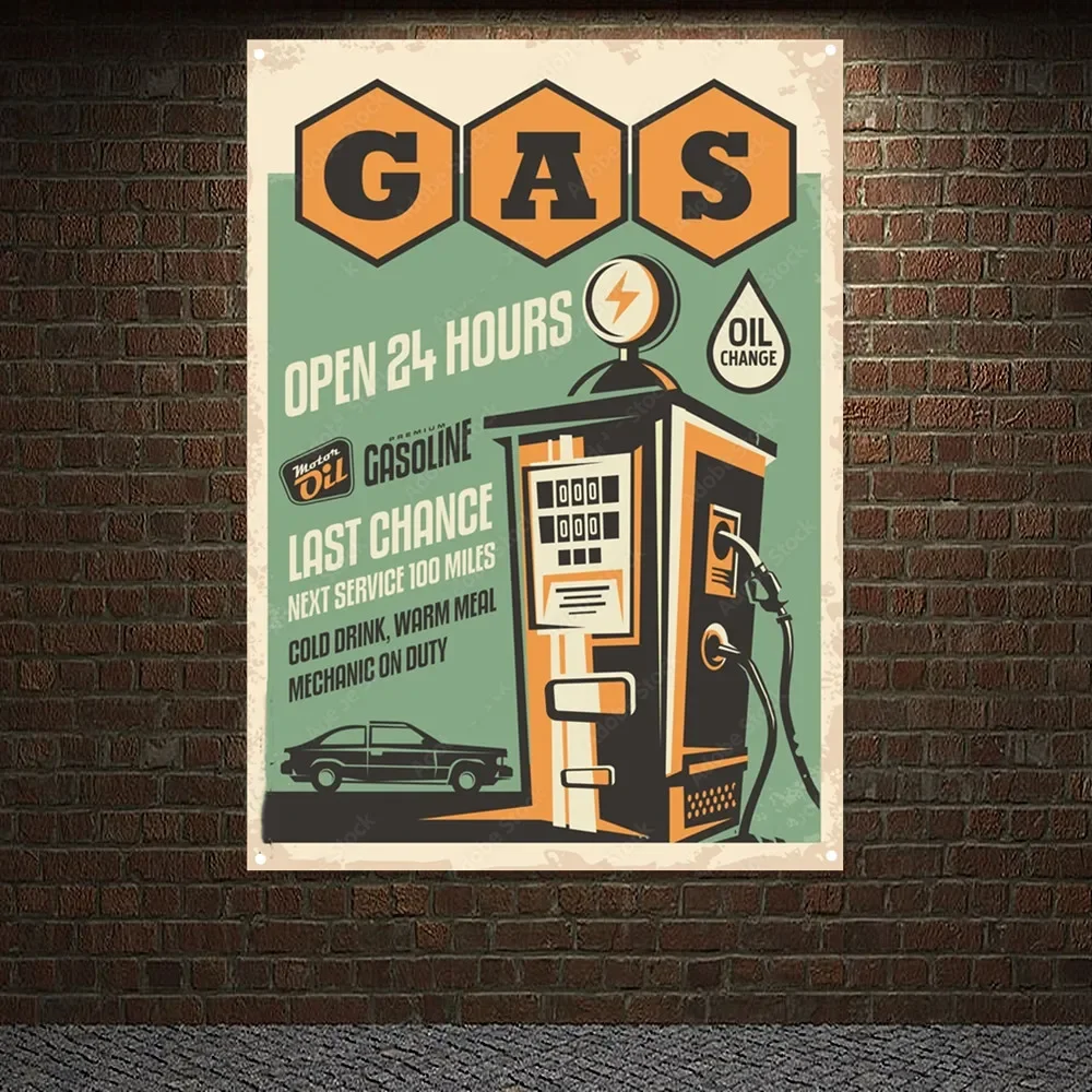 Auto Repair Shop Banners - محطة الوقود المفتوحة 24 ساعة خدمة