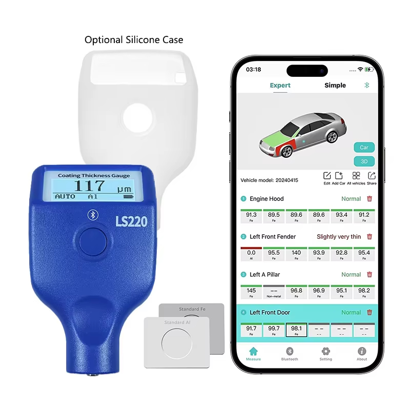 LS220 اختبار سمك طلاء الطلاء 0 - مراجعة Paint Thickness Gauge وسعره