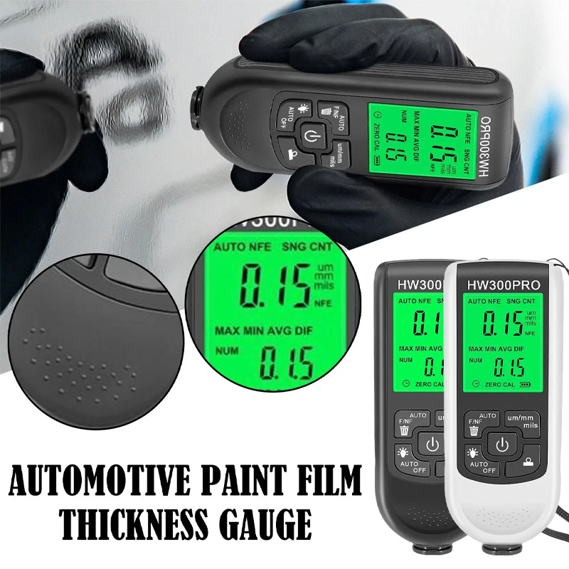 HW-300PRO طلاء السيارات فيلم م - مراجعة Paint Thickness Gauge وسعره